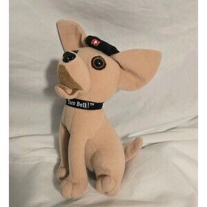 Vintage Yo Quiero Taco Bell Dog 6” Chihuahua Stuffed Plush Toy Great Condition!
